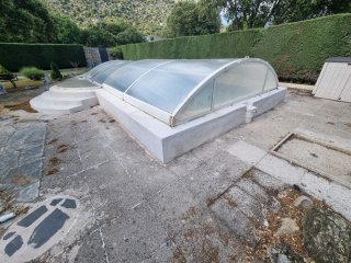 Cubierta telescópica ABRISUD desmontable piscina