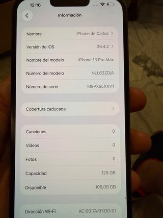 iPhone 13 Pro Max 128GB Gris Espacial