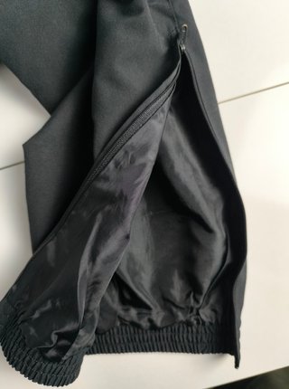 Pantalon Chandal Adidas Negro Recto Cremallera Y2K