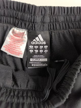 Pantalon Chandal Adidas Negro Recto Cremallera Y2K