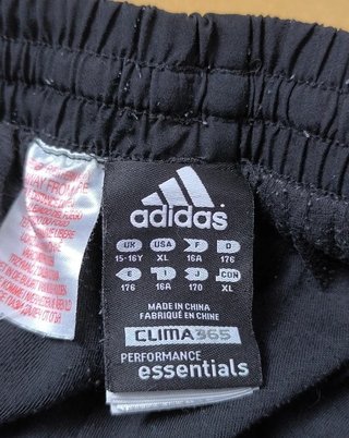 Pantalon Chandal Adidas Negro Recto Cremallera Y2K