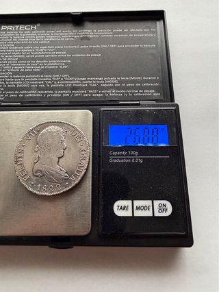 8 Reales Fernando VII 1822 Potosí