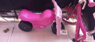 Moto infantil rosa