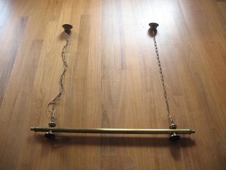 Candeeiro vintage dourado metal