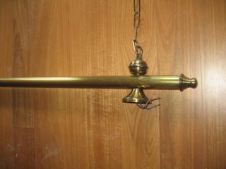 Candeeiro vintage dourado metal