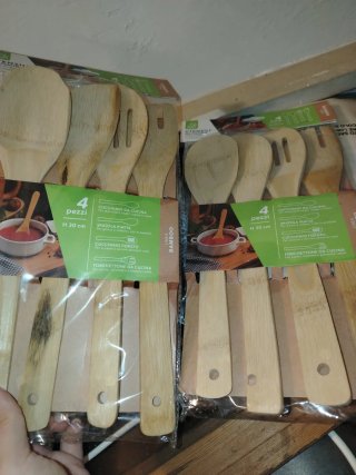 Set 4 Utensili Cucina Bamboo