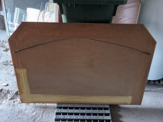 Conjunto Aparador c/ Tampo de Mármore + Espelho