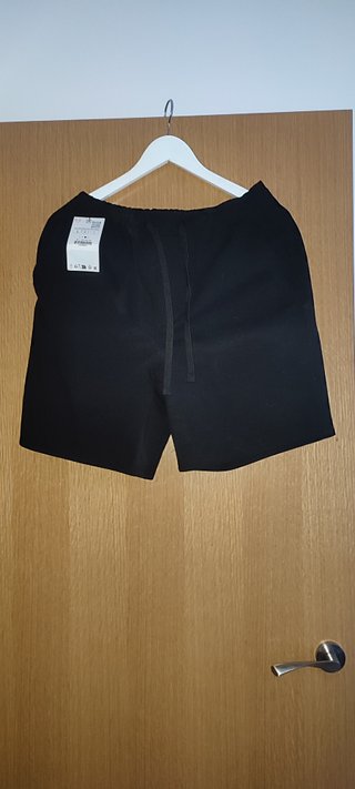 Pantalón corto hombre negro a estrenar