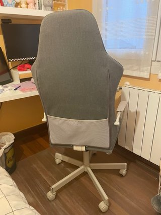Silla Gamer Ikea Gris y Blanca