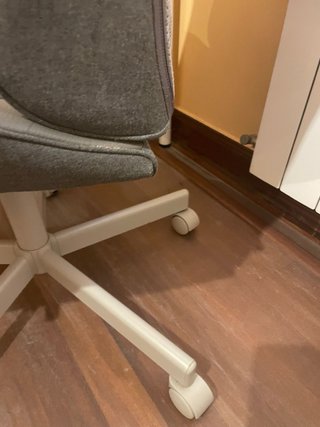 Silla Gamer Ikea Gris y Blanca