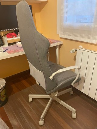 Silla Gamer Ikea Gris y Blanca