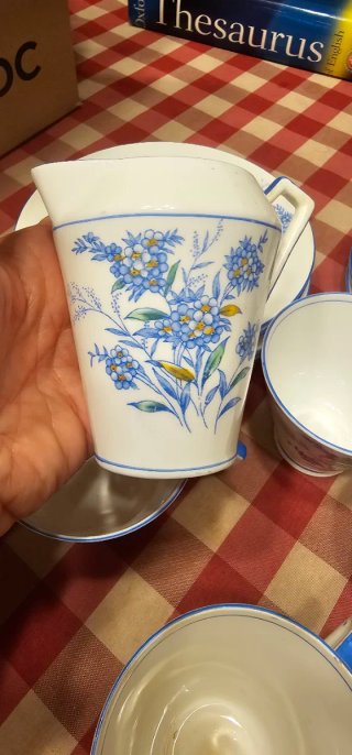 Juego de té inglés de porcelana
