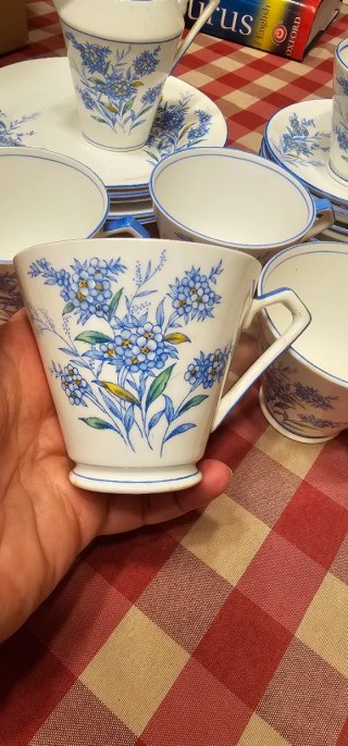 Juego de té inglés de porcelana