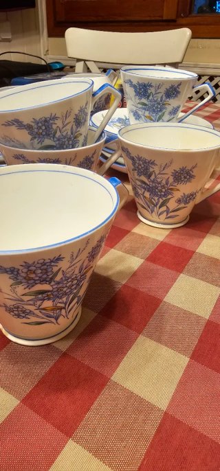 Juego de té inglés de porcelana