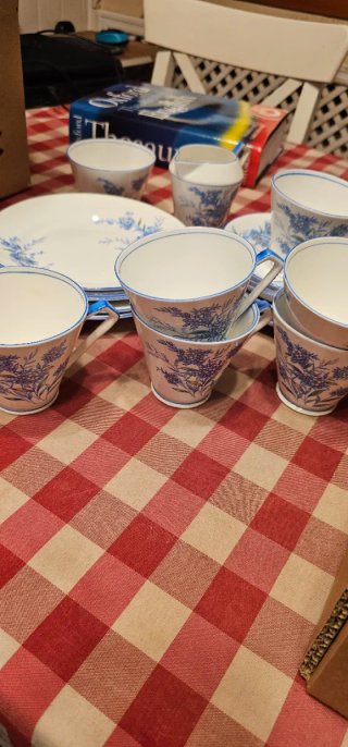 Juego de té inglés de porcelana