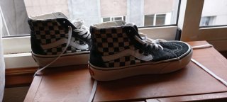 Tenis Vans Sk8-Hi Negro y Blanco