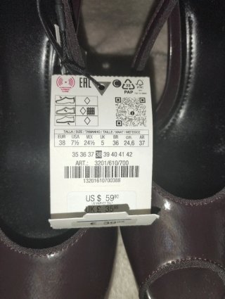 Sandalias Zara charol tacón slingback