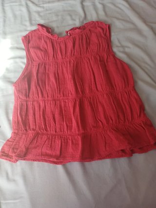 Camiseta niña manga corta bordada