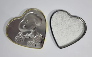 2x1 Estuche metálico corazón Bugs Bunny Snoopy Reg