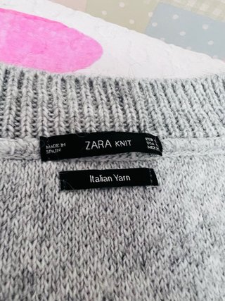 Jersey Zara Gris Talla S