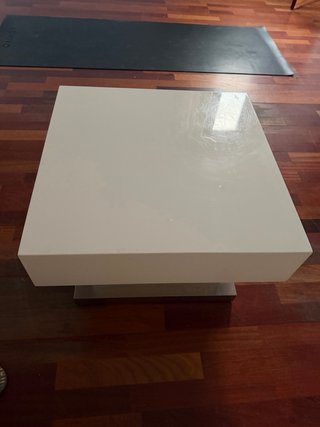 Mesa centro baja blanca diseño!