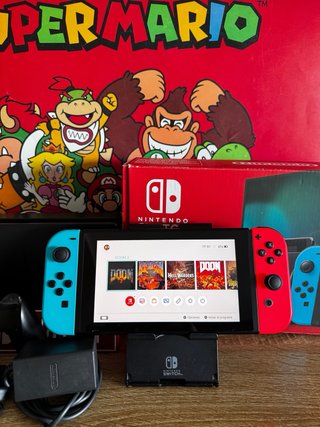 Nintendo Switch Azul y Rojo PERFECTA 10/10