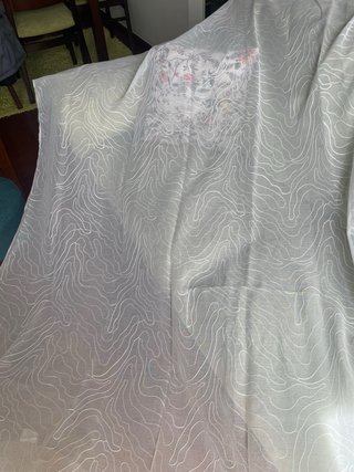 Par de Cortinas modernas blancas translúcidas