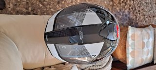 Casco Modular Moto Negro y Gris