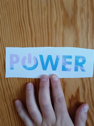 POWER – Sticker Minimal Tech