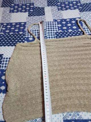 Top vintage beige/oro