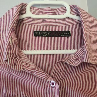 Camisa Zara Trafaluc Rayas Finas T.L