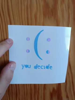 YOU DECIDE – Sticker Minimal Mood