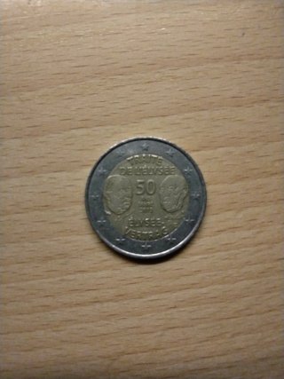 Moneda 2 euros Tratado de Elíseo 2013