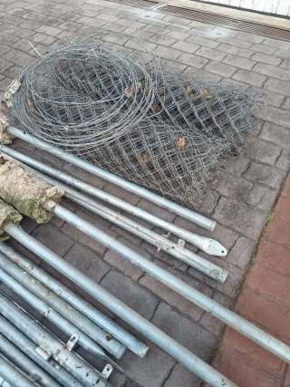 Valla metálica para jardín