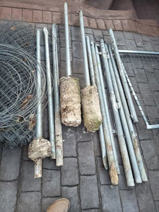 Valla metálica para jardín