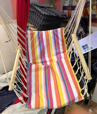 Silla Colgante Rayas Multicolor