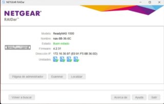 Servidor NAS en Rack Netgear ReadyNAS 1500 (1U)