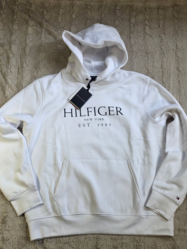 Sudadera Tommy Hilfiger Hombre XL Blanca
