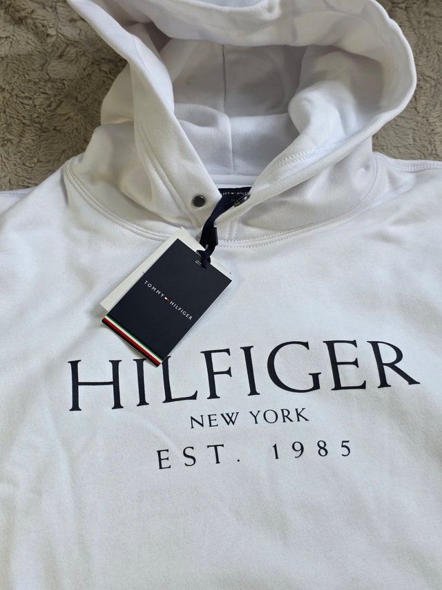 Sudadera Tommy Hilfiger Hombre XL Blanca