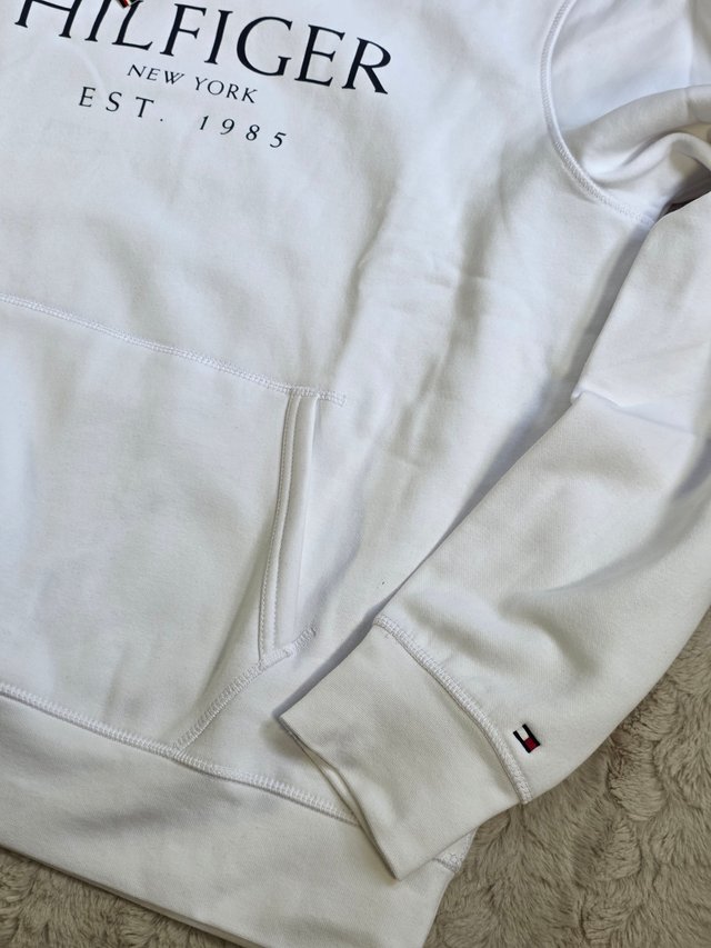 Sudadera Tommy Hilfiger Hombre XL Blanca