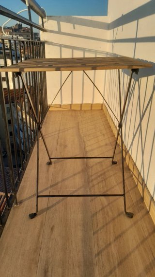 Mesa  madera terraza Ikea