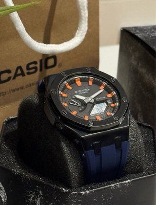 Reloj G-Shock Negro y Naranja