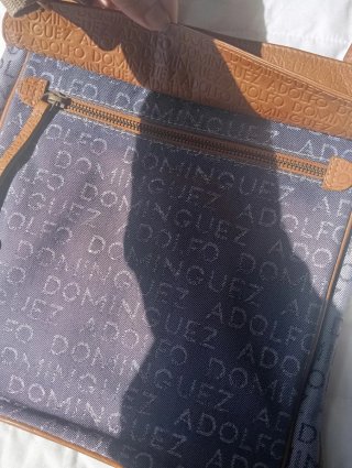Bolso Adolfo Dominguez Marrón y Azul