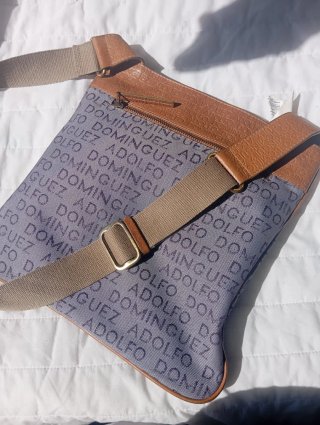 Bolso Adolfo Dominguez Marrón y Azul