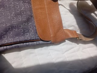 Bolso Adolfo Dominguez Marrón y Azul