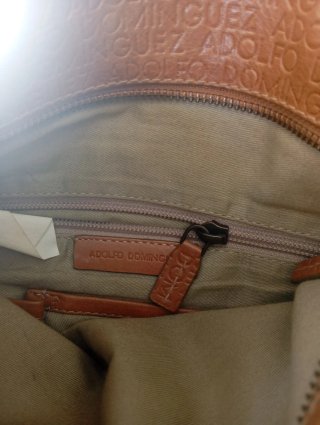 Bolso Adolfo Dominguez Marrón y Azul