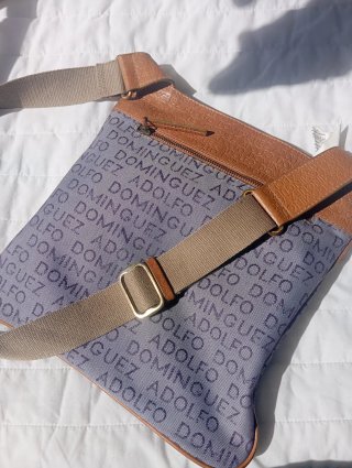 Bolso Adolfo Dominguez Marrón y Azul
