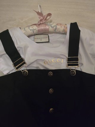 Conjunto Gucci Blanco y Negro Talla M