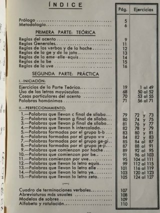 LIBRO ANTIGUO BREVE ORTOGRAFÍA ESCOLAR AÑO 1974