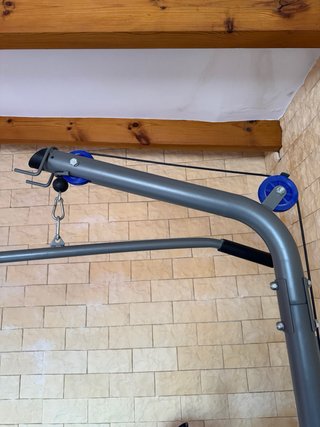 Banco de pesas Domyos con discos
